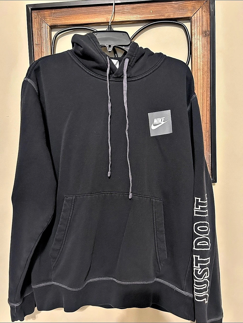 Nike Just Do It Logo Hoodie Black